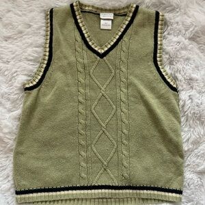 Green Cable Knit Sweater